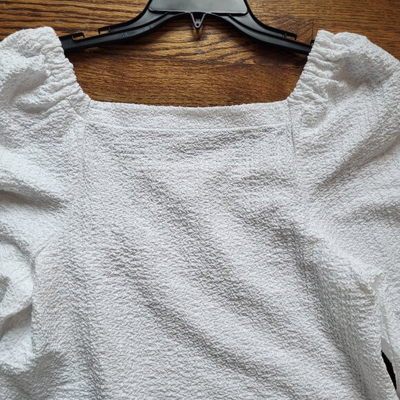 LOFT white long sleeve blouse Size M - Picture 5 of 5